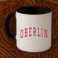 Oberlin Ohio Souvenir College Style Red Text Coffee Mug thumb 2