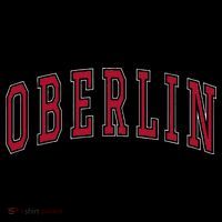Oberlin Ohio Souvenir College Style Red Text Ornament thumb 1