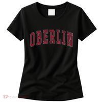 Oberlin Ohio Souvenir College Style Red Text Women's T-Shirt thumb 0