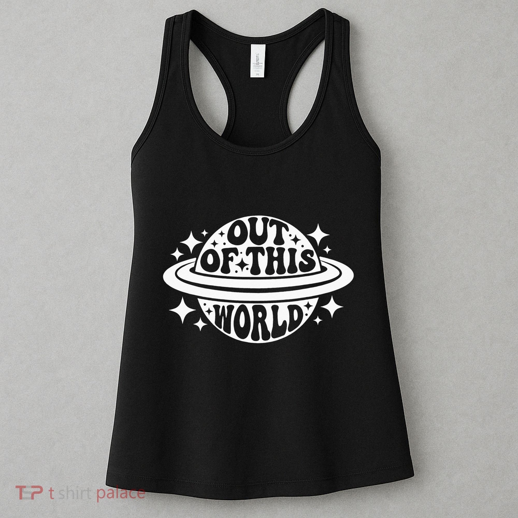 Out Of This World Groovy Planet Space Astronomy Women's Tank Top