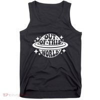 Out Of This World Groovy Planet Space Astronomy Tank Top thumb 0