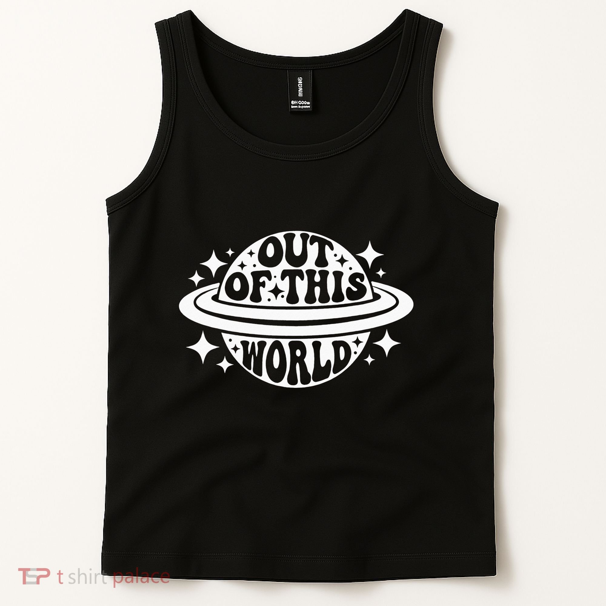 Out Of This World Groovy Planet Space Astronomy Tank Top