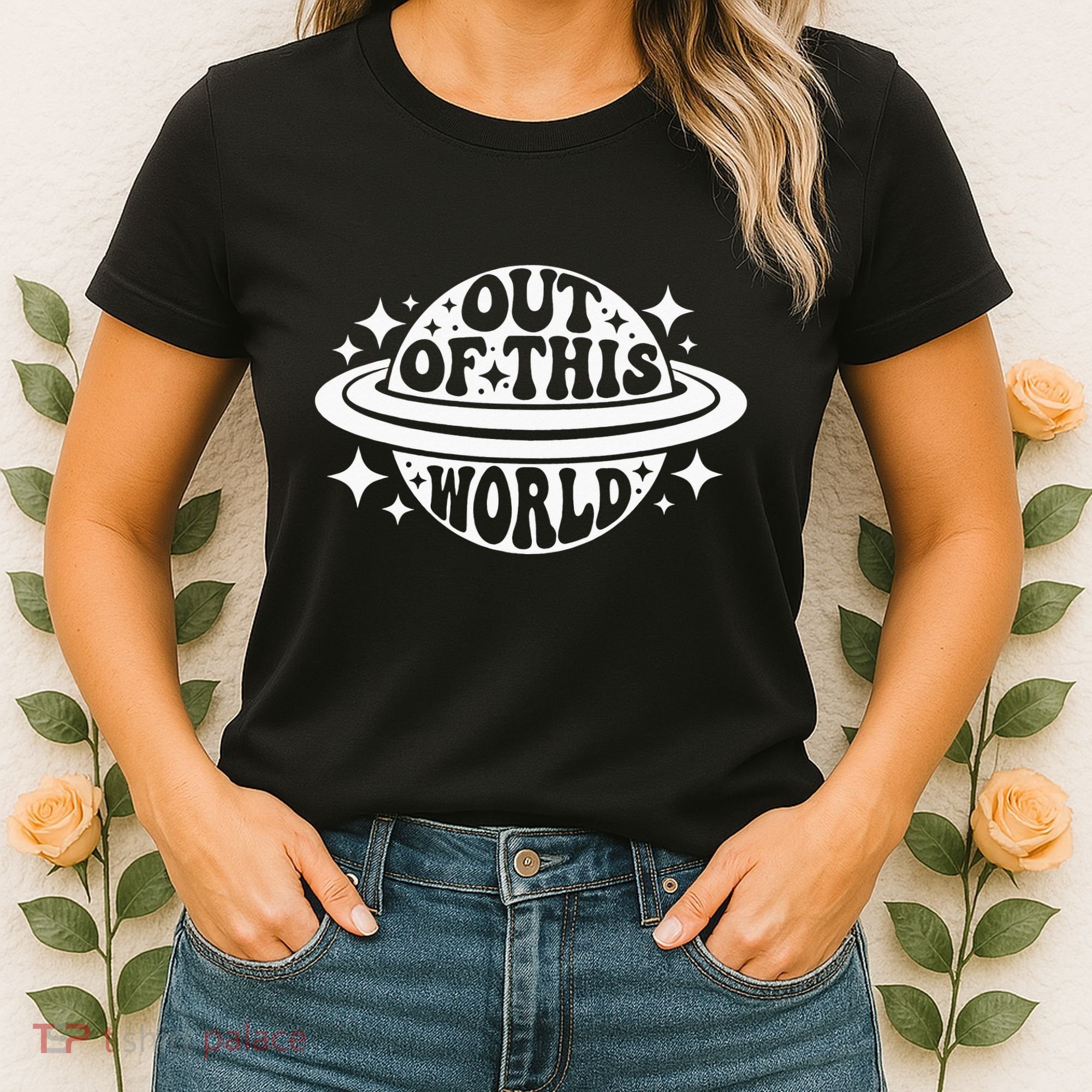 Out Of This World Groovy Planet Space Astronomy Women's T-Shirt