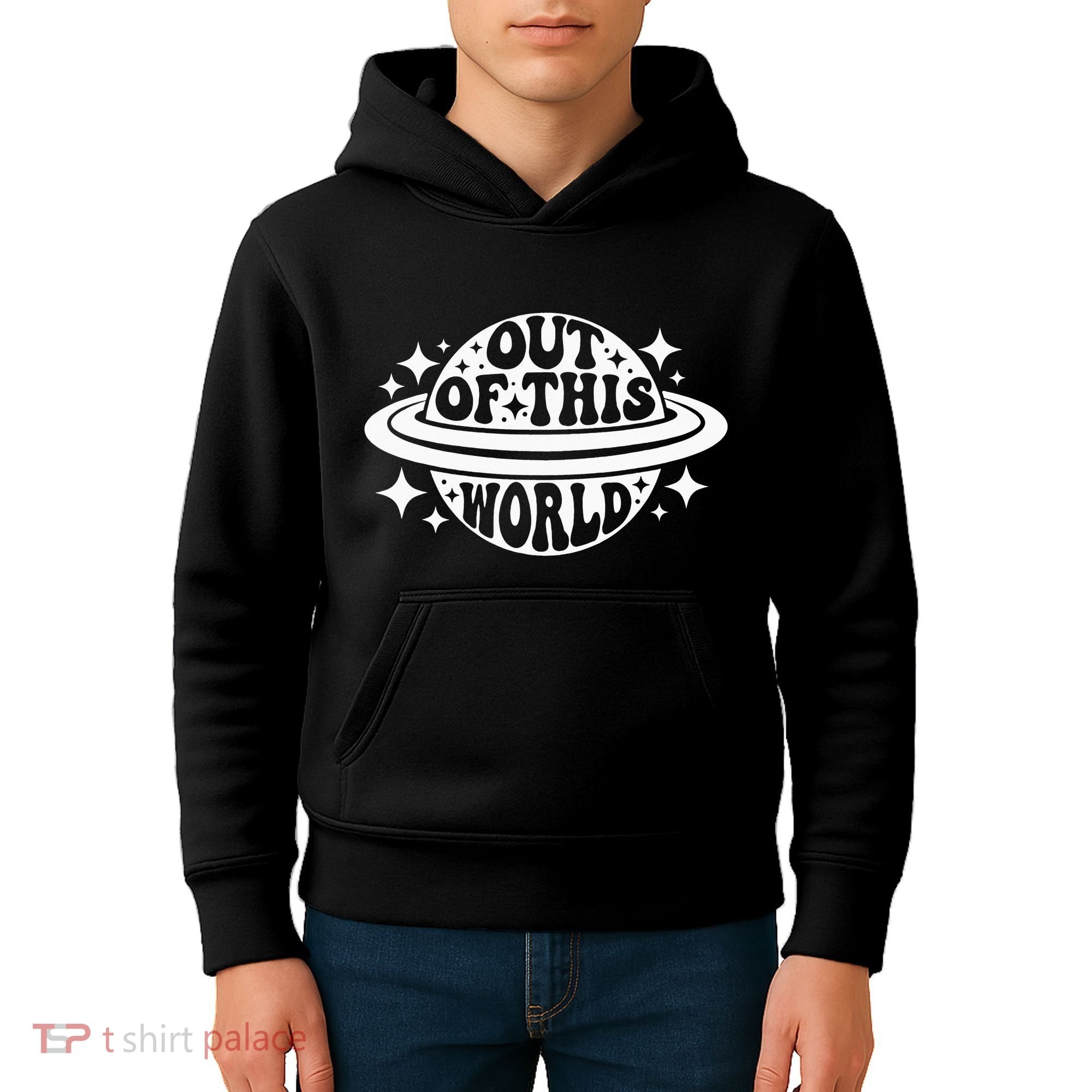 Out Of This World Groovy Planet Space Astronomy Kids Hoodie