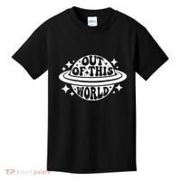Out Of This World Groovy Planet Space Astronomy Kids T-Shirt thumb 0