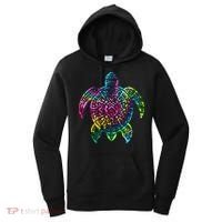 Ocean Odyssey Tie Dye Tribal Tides Sea Turtle Women's Hoodie thumb 0
