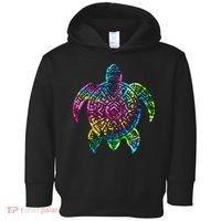Ocean Odyssey Tie Dye Tribal Tides Sea Turtle Toddler Hoodie thumb 0