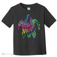 Ocean Odyssey Tie Dye Tribal Tides Sea Turtle Toddler T-Shirt thumb 0