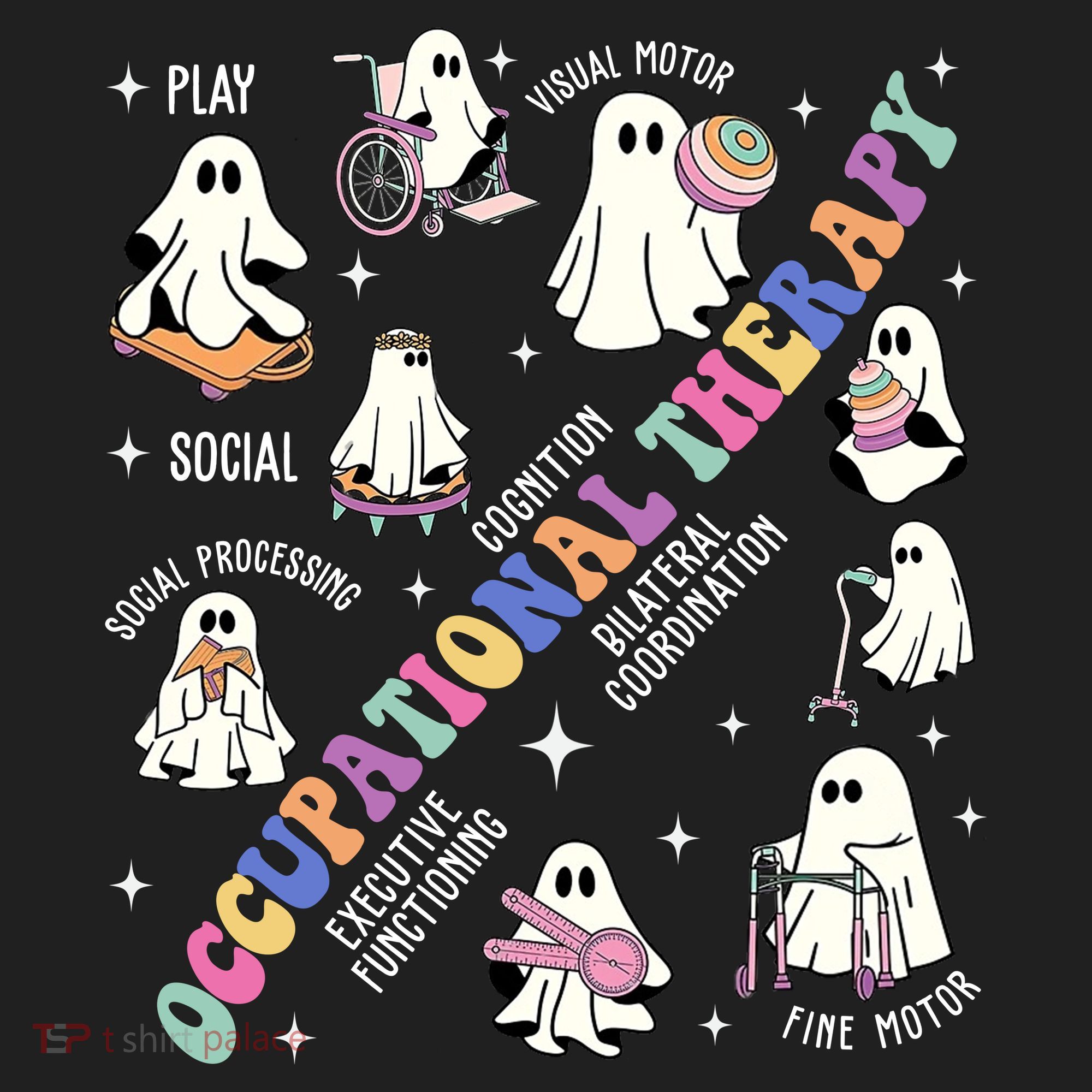 Ot Occupational Therapy Therapist Halloween Spooky Women's Sweatshirt