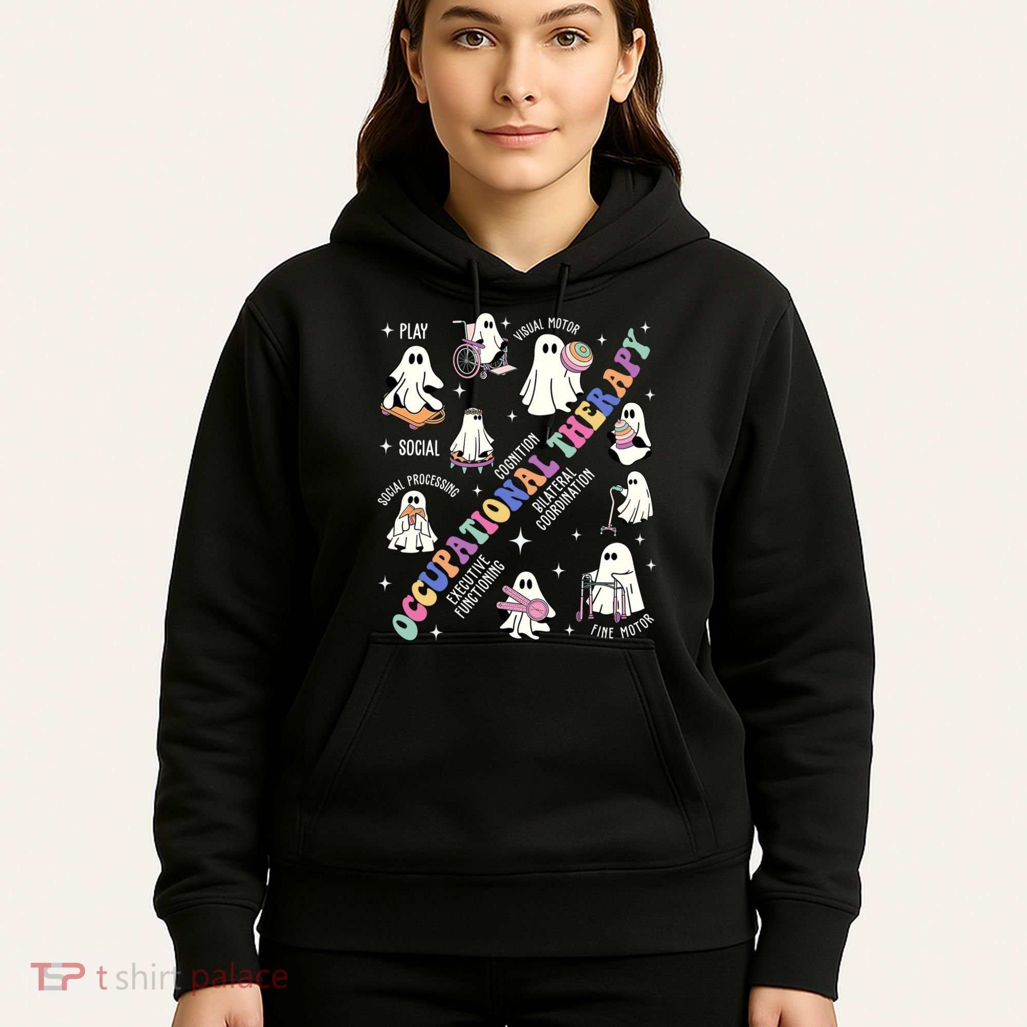 Ot Occupational Therapy Therapist Halloween Spooky Hoodie