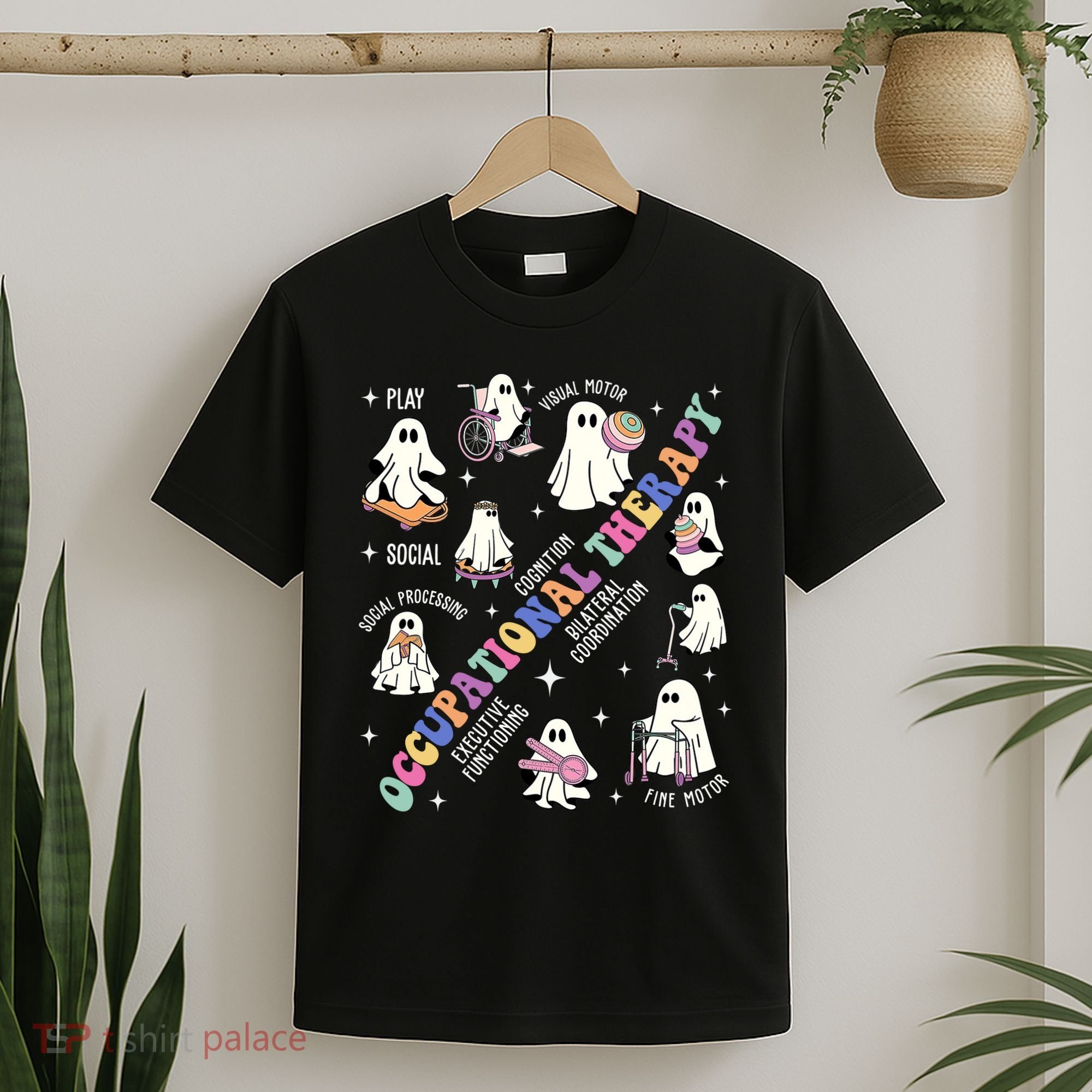 Ot Occupational Therapy Therapist Halloween Spooky T-Shirt