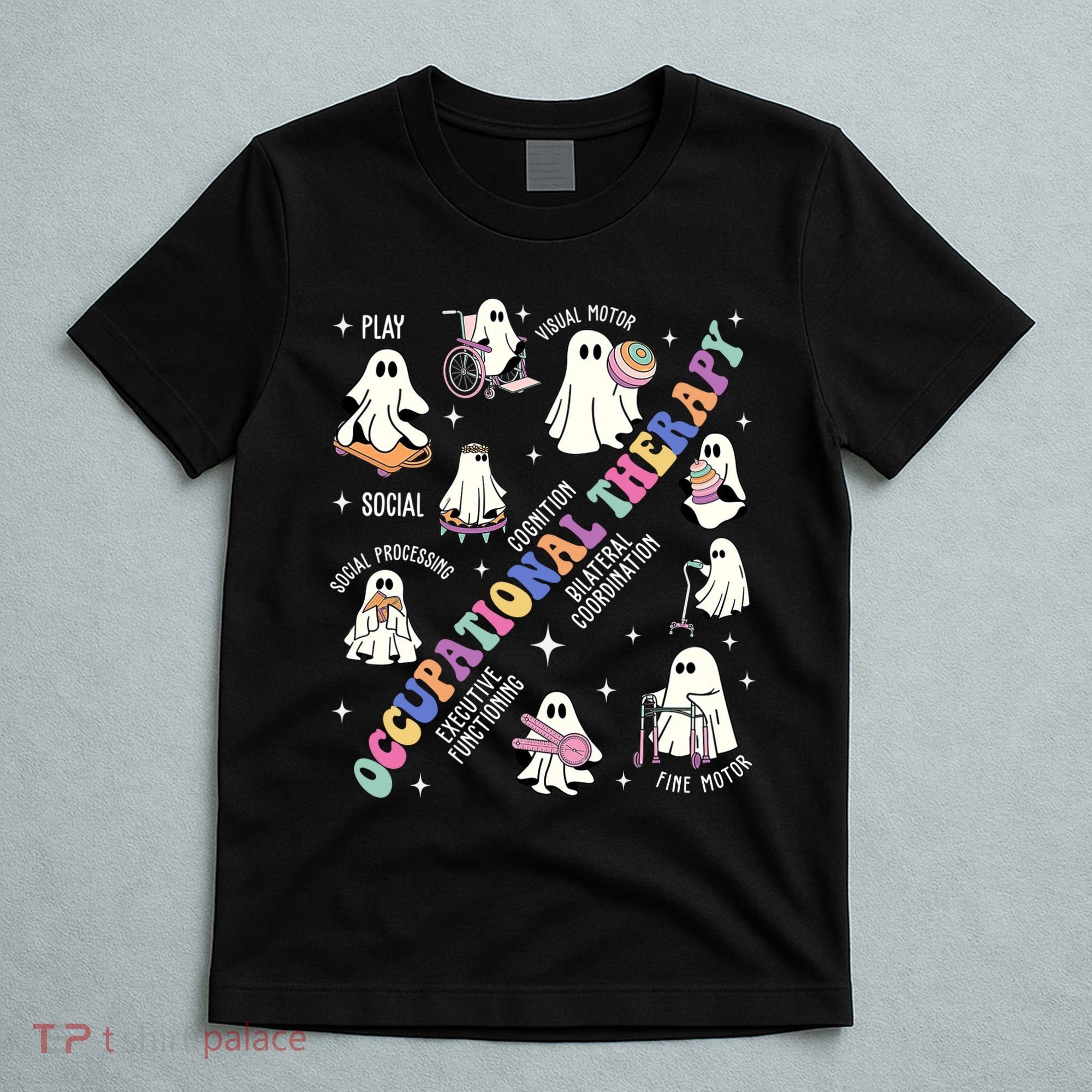 Ot Occupational Therapy Therapist Halloween Spooky T-Shirt