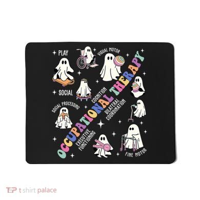 Ot Occupational Therapy Therapist Halloween Spooky Mousepad