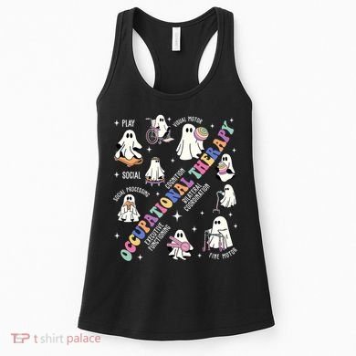 Ot Occupational Therapy Therapist Halloween Spooky Women's Tank Top