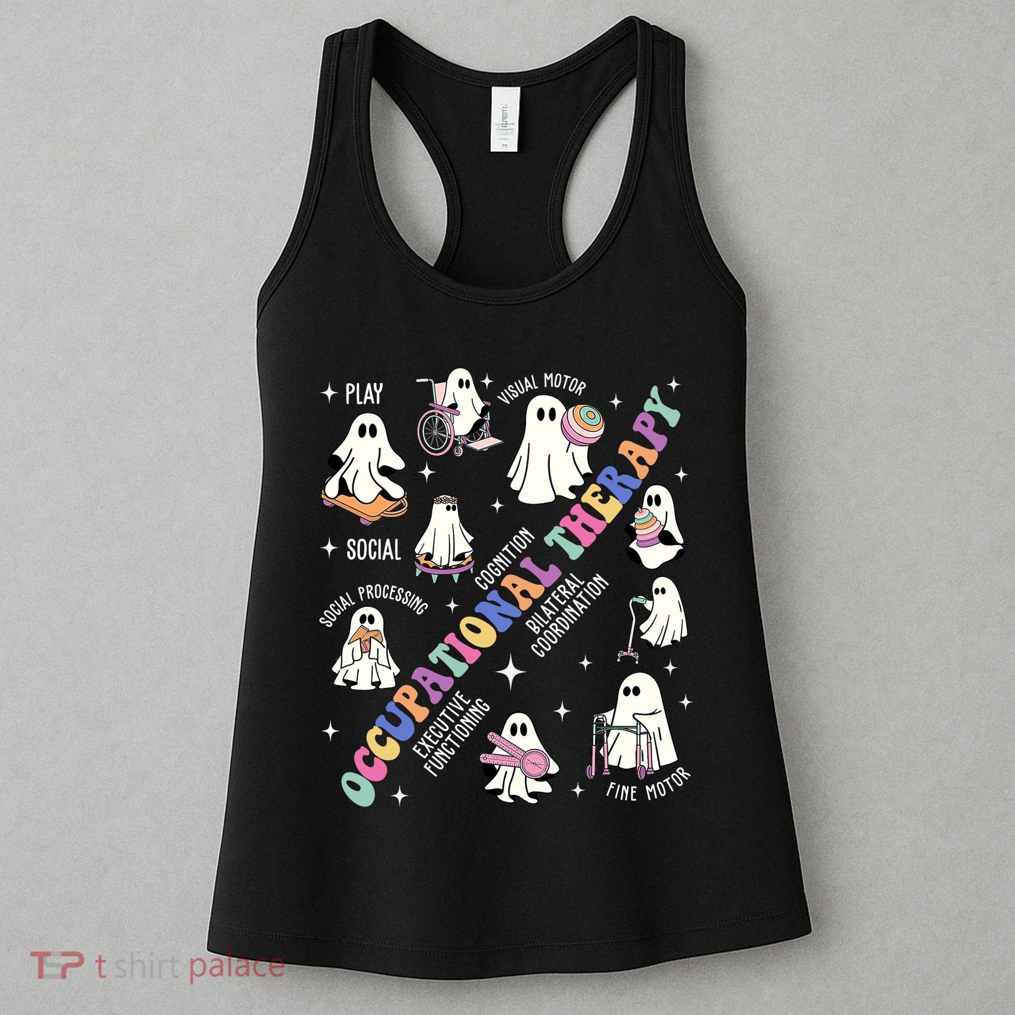 Ot Occupational Therapy Therapist Halloween Spooky Women's Tank Top