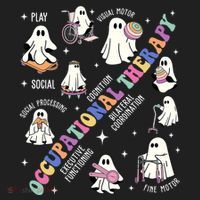 Ot Occupational Therapy Therapist Halloween Spooky Hat thumb 2