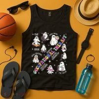 Ot Occupational Therapy Therapist Halloween Spooky Tank Top thumb 4