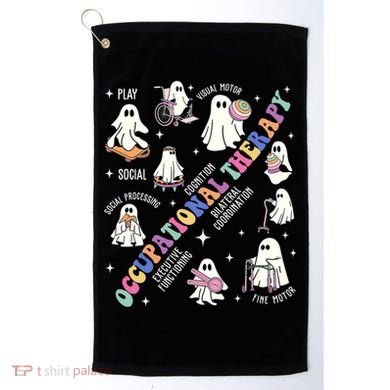 Ot Occupational Therapy Therapist Halloween Spooky Golf Towel