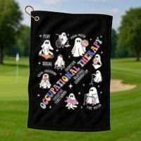 Ot Occupational Therapy Therapist Halloween Spooky Golf Towel thumb 1