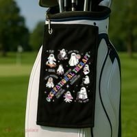 Ot Occupational Therapy Therapist Halloween Spooky Golf Towel thumb 2