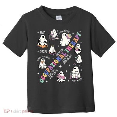 Ot Occupational Therapy Therapist Halloween Spooky Toddler T-Shirt