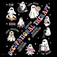 Ot Occupational Therapy Therapist Halloween Spooky Women's T-Shirt thumb 6