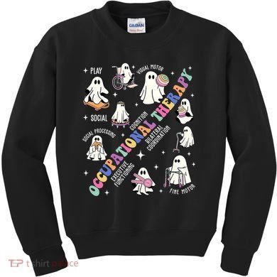 Ot Occupational Therapy Therapist Halloween Spooky Kids Sweatshirt