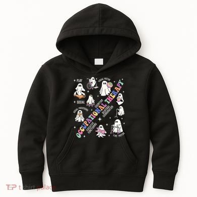 Ot Occupational Therapy Therapist Halloween Spooky Kids Hoodie