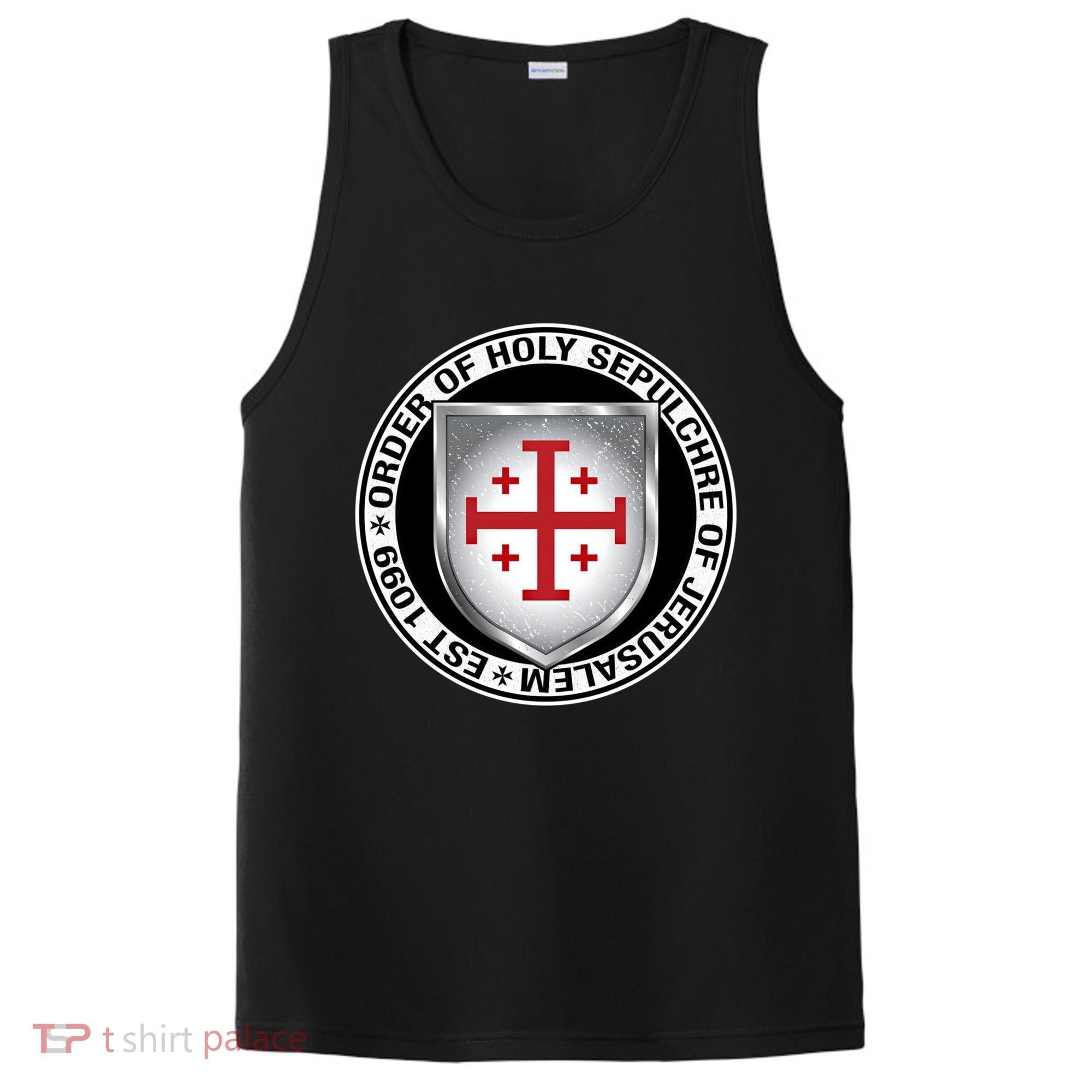 Order Of The Holy Sepulchre Of Jerusalem Shield Gift PosiCharge Competitor Tank