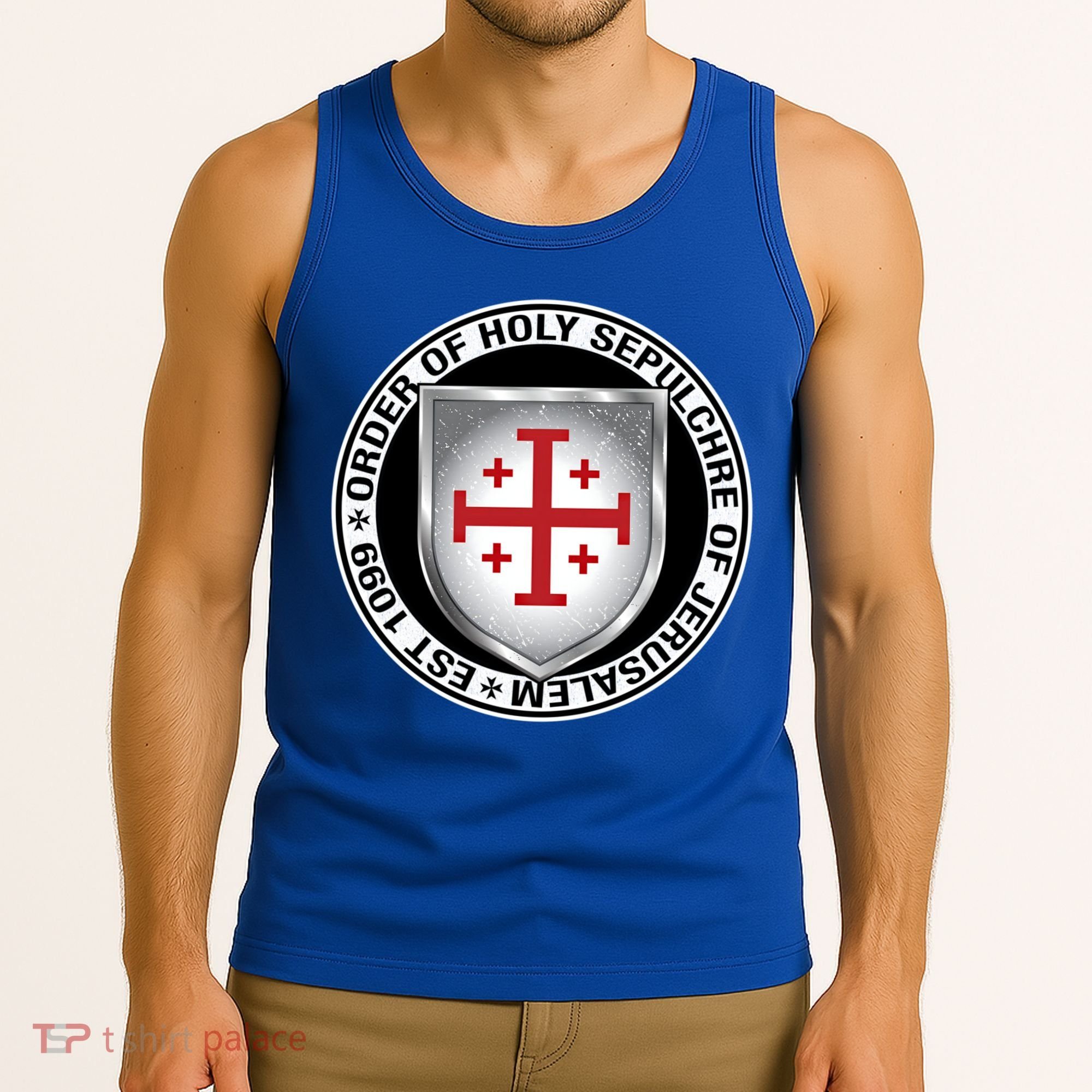 Order Of The Holy Sepulchre Of Jerusalem Shield Gift Tank Top