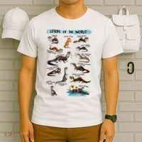 Otters Of The World Sea Otter Giant Otter Lovers Educational T-Shirt thumb 6