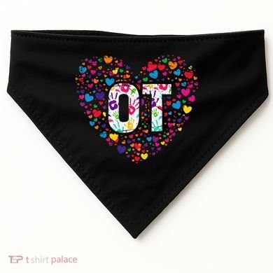 Ot Occupational Therapy Heart Occupational Therapist USA-Made Doggie Bandana