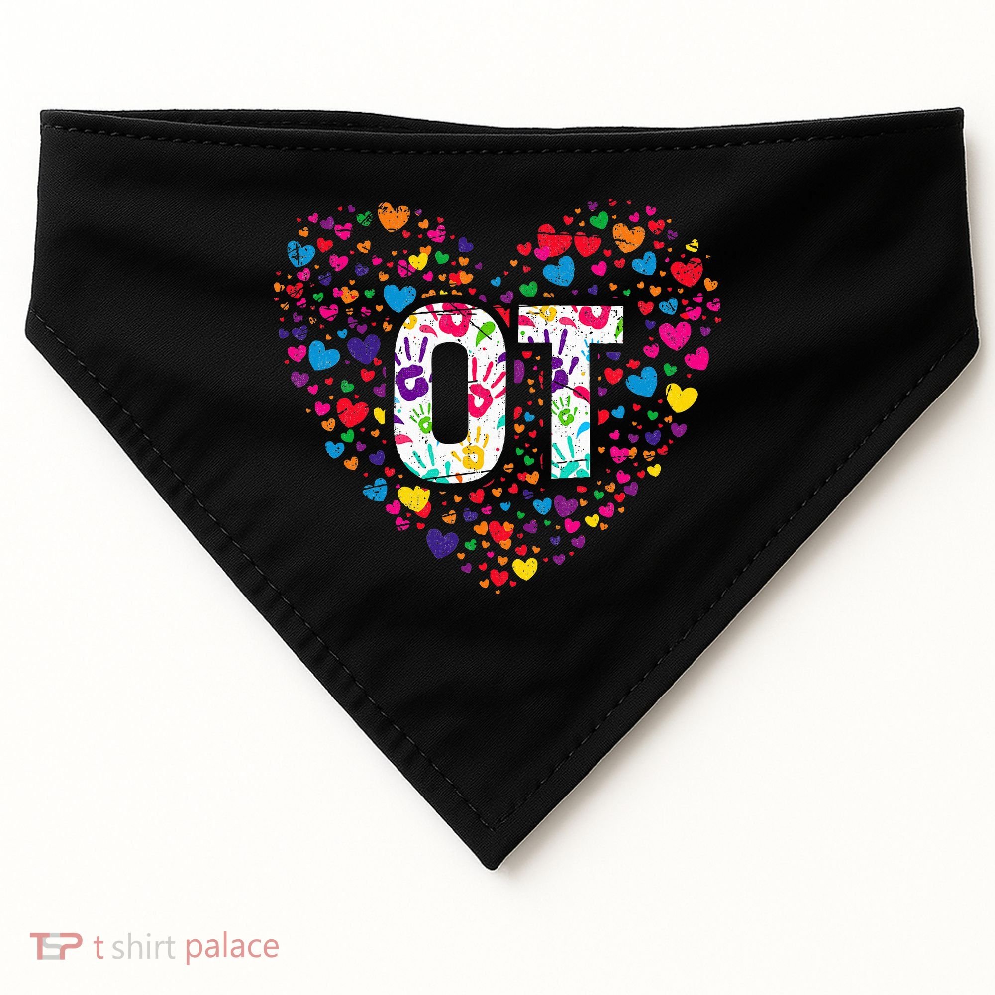 Ot Occupational Therapy Heart Occupational Therapist USA-Made Doggie Bandana