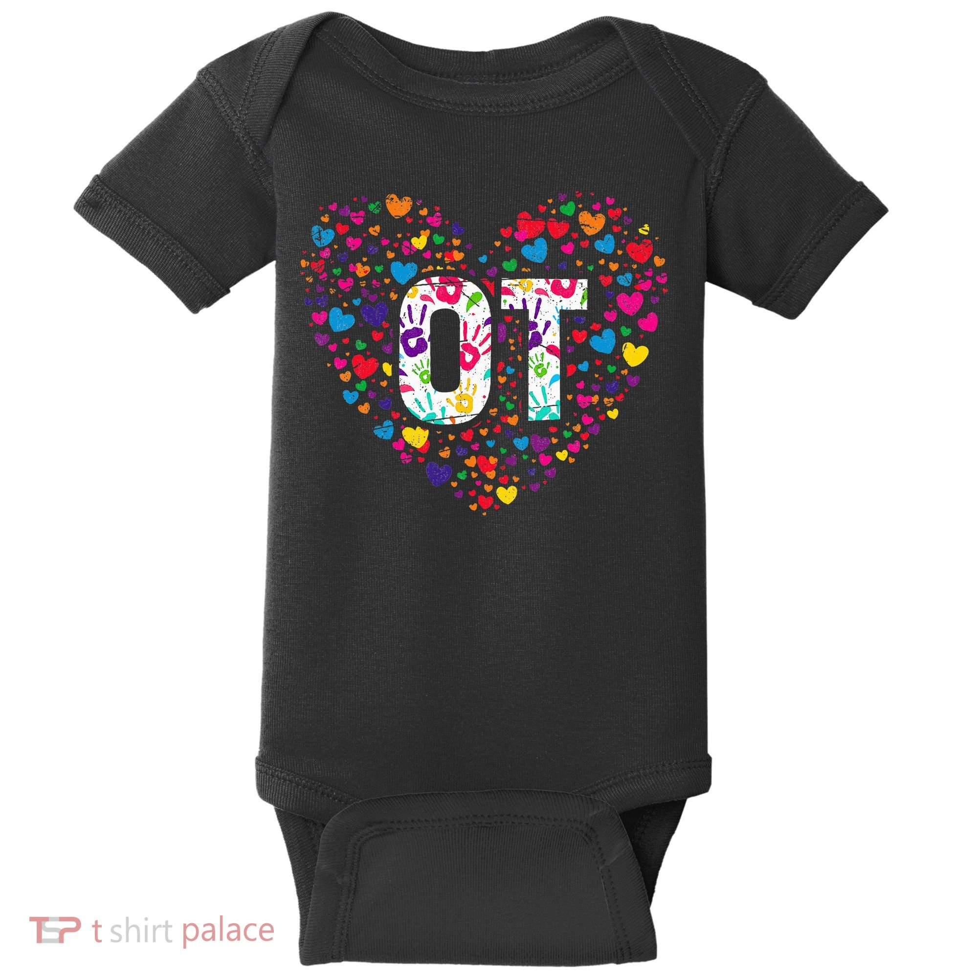 Ot Occupational Therapy Heart Occupational Therapist Baby Bodysuit