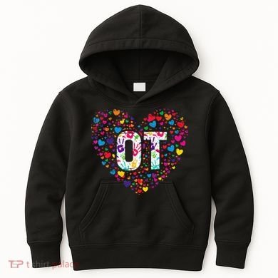 Ot Occupational Therapy Heart Occupational Therapist Kids Hoodie