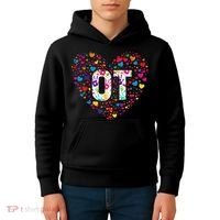 Ot Occupational Therapy Heart Occupational Therapist Kids Hoodie thumb 4