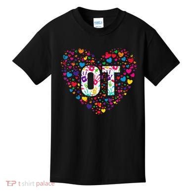 Ot Occupational Therapy Heart Occupational Therapist Kids T-Shirt