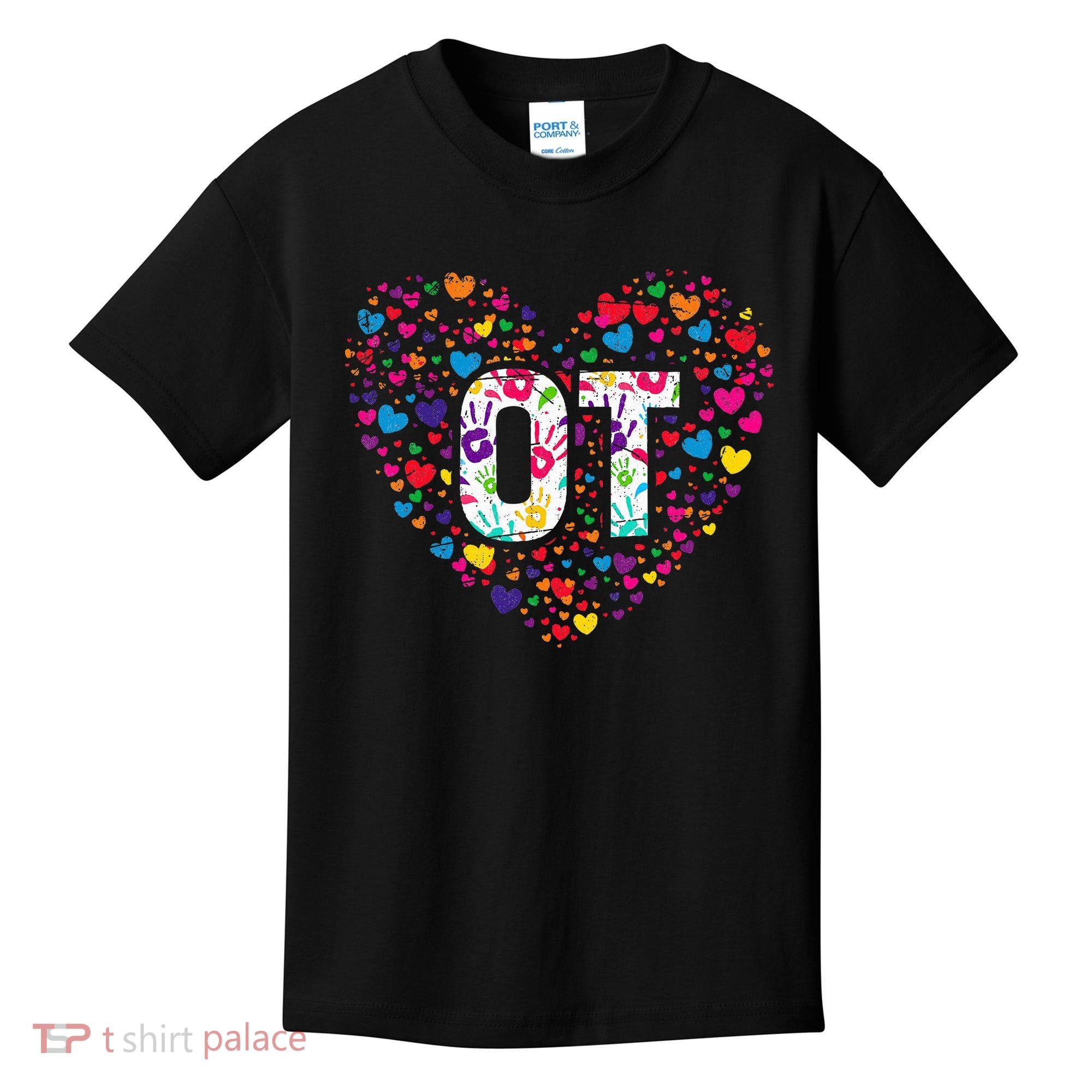 Ot Occupational Therapy Heart Occupational Therapist Kids T-Shirt