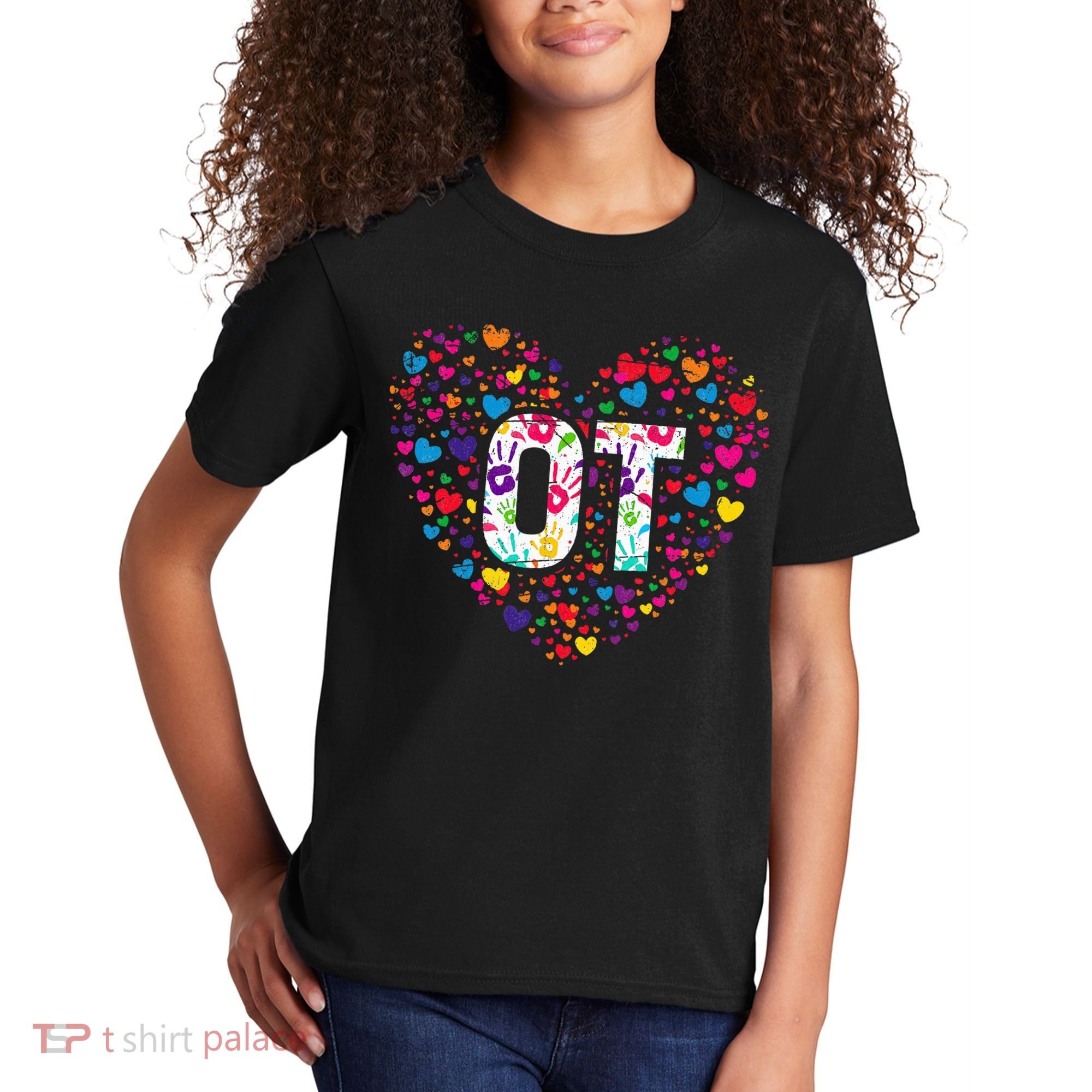 Ot Occupational Therapy Heart Occupational Therapist Kids T-Shirt