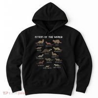 Otters Of The World Sea Otter Giant Otter Educational Gift Hoodie thumb 0