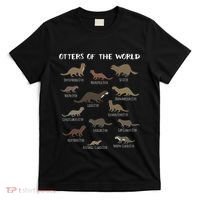 Otters Of The World Sea Otter Giant Otter Educational Gift T-Shirt thumb 0