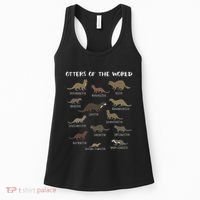 Otters Of The World Sea Otter Giant Otter Educational Gift Women's Tank Top thumb 0