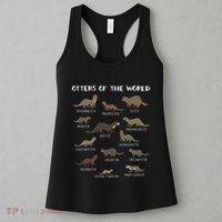 Otters Of The World Sea Otter Giant Otter Educational Gift Women's Tank Top thumb 3