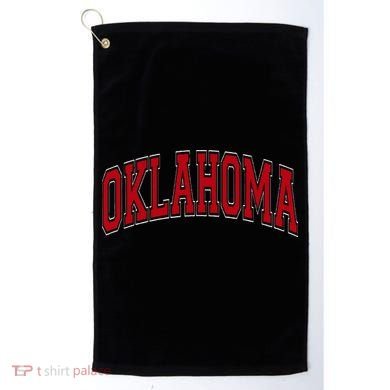 Oklahoma Ok Varsity Style Golf Towel