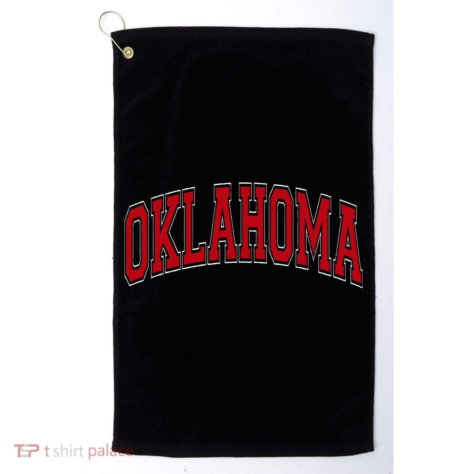 Oklahoma Ok Varsity Style Golf Towel
