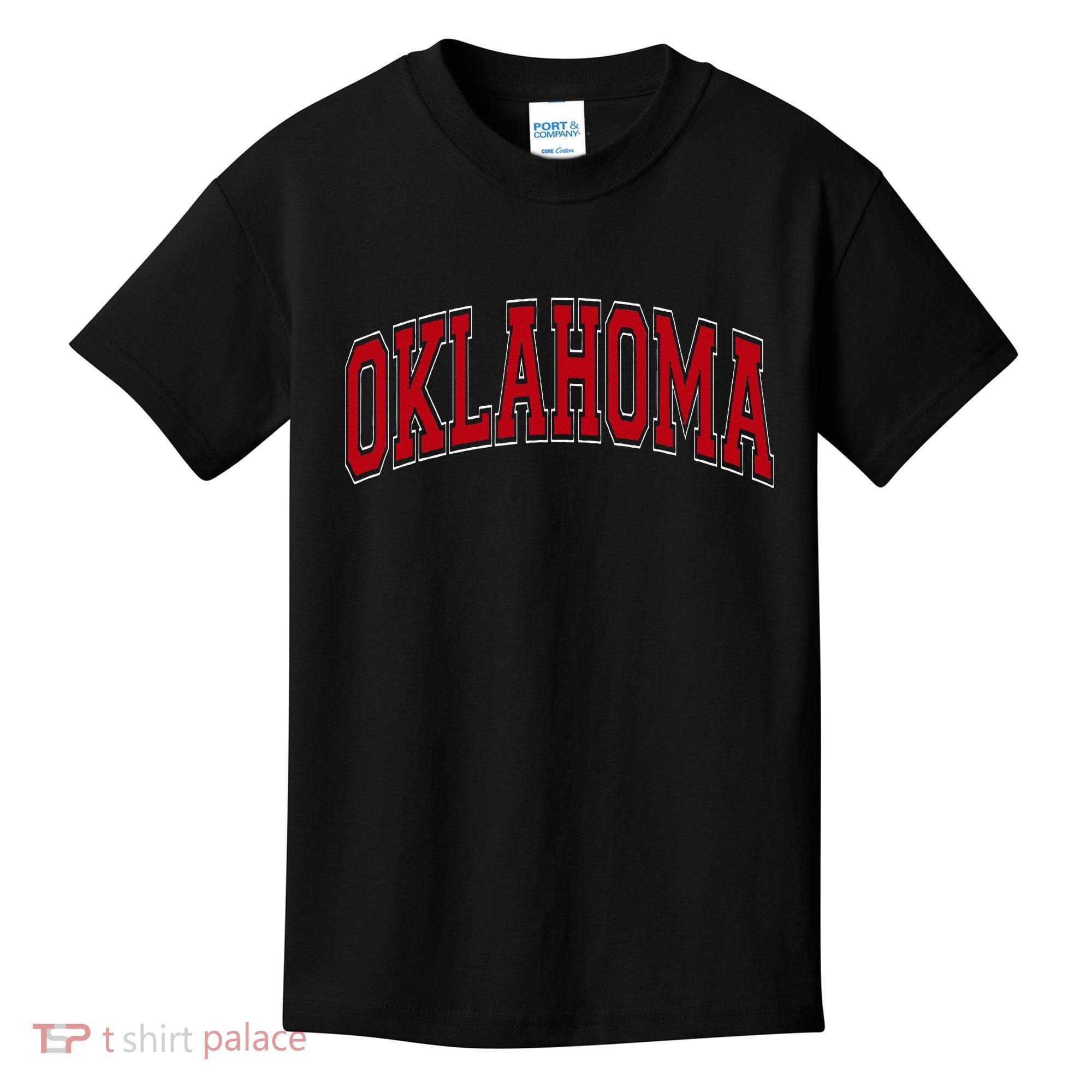 Oklahoma Ok Varsity Style Kids T-Shirt