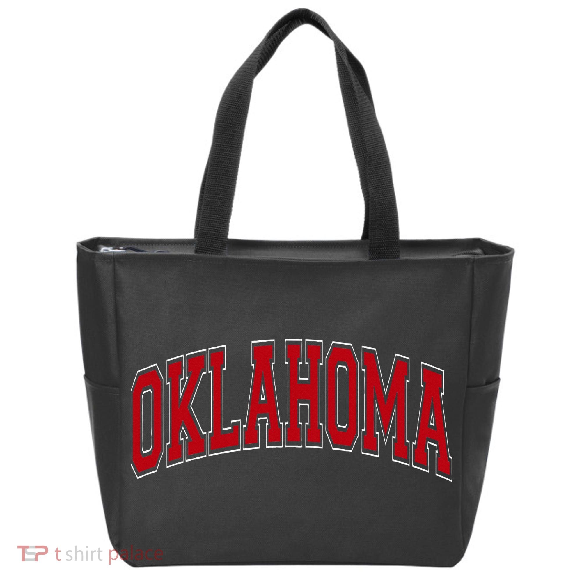 Oklahoma Ok Varsity Style Tote Bag