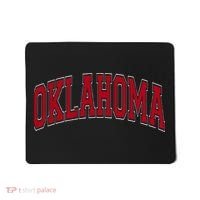 Oklahoma OK Varsity Style Red Text Mousepad thumb 0