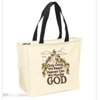 Only Once We Reach Heaven Can We Murder God By Renaissance Man Tote Bag thumb 2