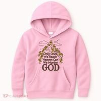 Only Once We Reach Heaven Can We Murder God By Renaissance Man Kids Hoodie thumb 0